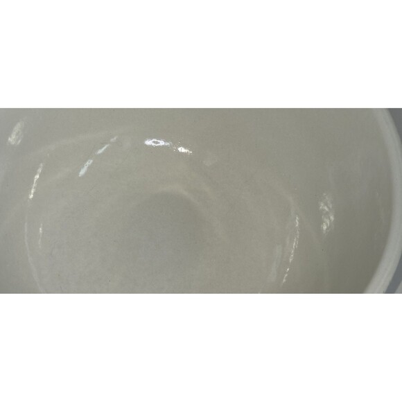 Roseville Ohio Pottery 10 Inch 891 White Mixing/Serving Bowl 1940s Rare Find - Picture 2 of 7